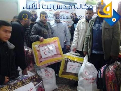 جمعية فلسطين الخيرية تنهي مشروع المساعدات الطارئة بغزة
