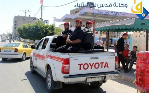 صور.. انتشار الشرطة الحمراء في غزة