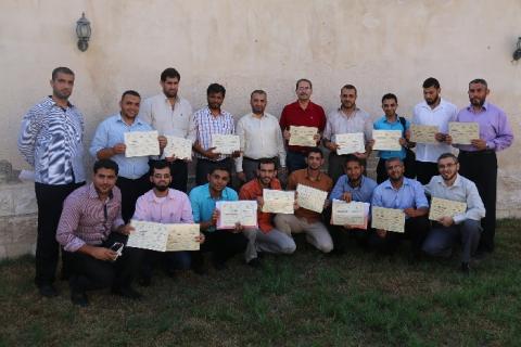 التنمية البشرية يختتم دورة بعنوان " تدريب مدربين متقدمة "