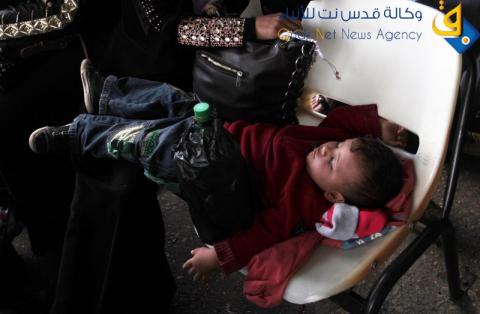 معاناة المسافرين على معبر رفح/عدسة:عبد الرحيم الخطيب