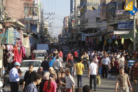 ازدحام أسواق غزة في عيد الاضحى/عدسة: محمود عيسى