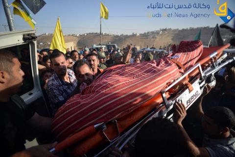 تشيع جثمان الشهيد الردايدة بعد احتجازه 5 أيام في معهد أبو كبير