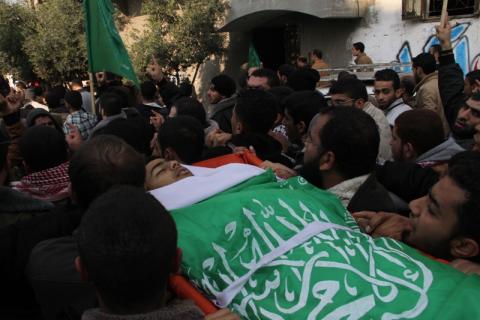 تشييع جثمان الشهيد الفتى عدنان ابو خاصر شمال غزة /عدسة: يوسف حماد
