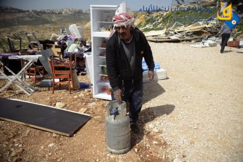 الاحتلال يهدم كرفانات سكنية في القدس/ عدسة: ديالا جويحان