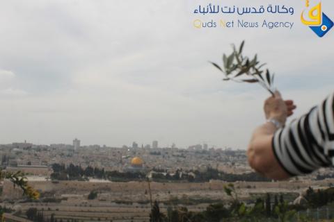 الاحتفال بـ"أحد الشعانين" في القدس بمشاركة عربية واوروبية/عدسة:ديالا جويحان