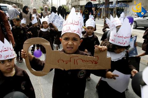كرنفال للأطفال إحياءً لذكرى النكبة 66 في خان يونس/ عدسة: عبد الرحيم الخطيب