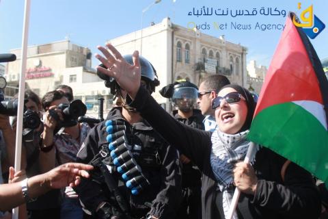 القدس: اعتقالات واصابات بقمع مظاهرة سلمية بذكرى النكبة الفلسطينية الـ 66 /عدسة:ديالا جويحان