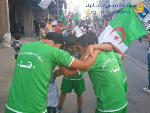غزة.. الجزائر تفوز على كوريا الجنوبية في مخيم الشاطئ !