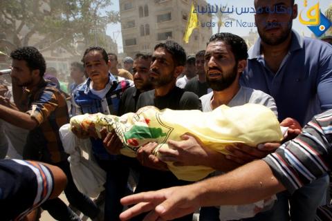 تشييع شهداء ال كوارع في خان يونس /عدسة:عبد الرحيم الخطيب