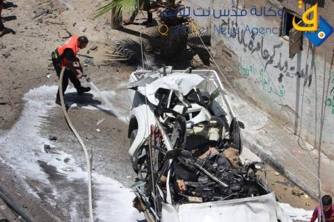 استهداف موظفي البلدية بالبريج وارتقاء شهيدين‎