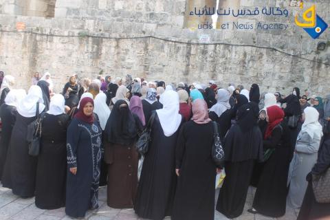 اعتصام لطالبات مصاطب العلم بعنوان" الاقصى لنا لا هيكل لهم عنا"