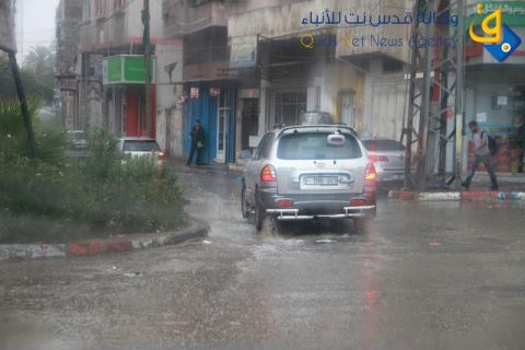 أمطار غزيرة في غزة/ عدسة: سلطان ناصر