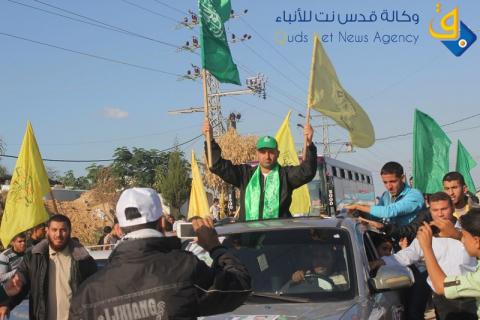 استقبال الاسير المحرر هاني شعث في رفح