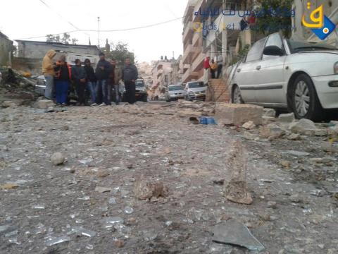 تفجير منزل الشهيد السلمودي بالقدس/ عدسة: ديالا جويحان