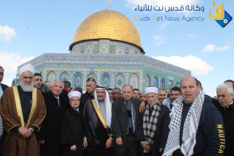 زيارة امين عام منظمة التعاون الاسلامي إياد مدني الى المسجد الاقصى