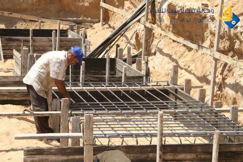 أول منزل يعاد إعماره بغزة/ عدسة: سلطان ناصر
