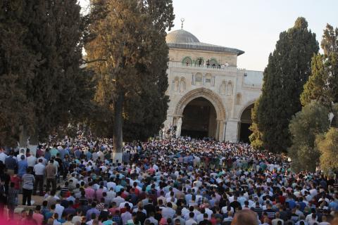 ربع مليون مصل في الاقصى في عيد الاضحى