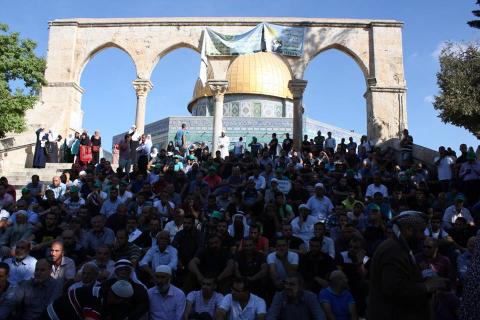 مسيرة حاشدة في رحاب الاقصى لحمايته من الاقتحامات اليهودية