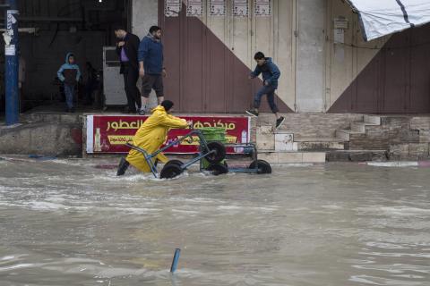أمطار غزيرة على قطاع غزة/ عدسة: محمود عيسى