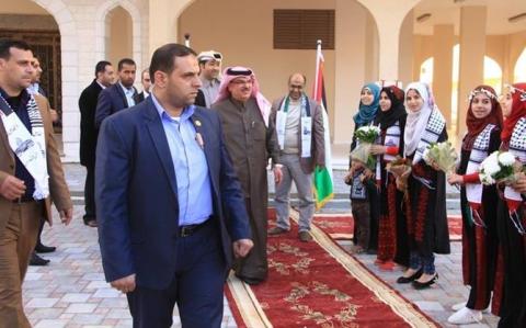 خان يونس: حفل تسليم شقق مدينة حمد السكنية/ موقع داخلية غزة
