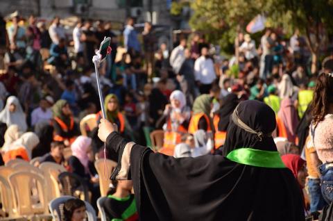غزة: مهرجان جماهيري لحماس بعنوان" لحن الإنتفاضة"