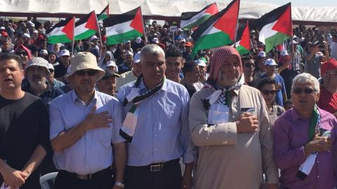 لاول مرة.. الفلسطينيون يحيون ذكرى النكبة 68 في النقب