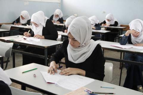 بدء امتحانات الثانوية في قطاع غزة/ عدسة: سلطان ناصر