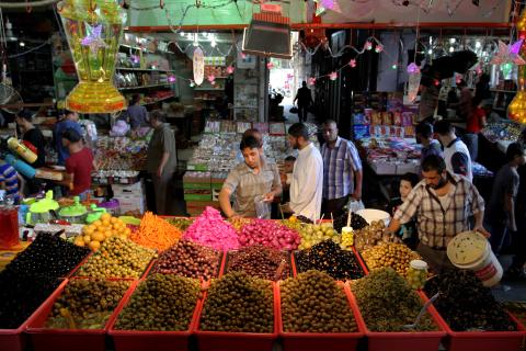 أجواء شهر رمضان المبارك في مدينة غزة