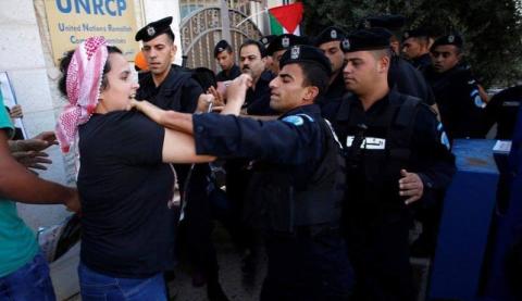قمع وقفة تضامنية مع الاسير بلال كايد في رام الله