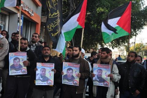 غزة: وقفة احتفالية بانتصار المعتقلين أنس شديد وأحمد أبو فارة بعد إضراب عن الطعام استمر لمدة تزيد عن 90 يوماً