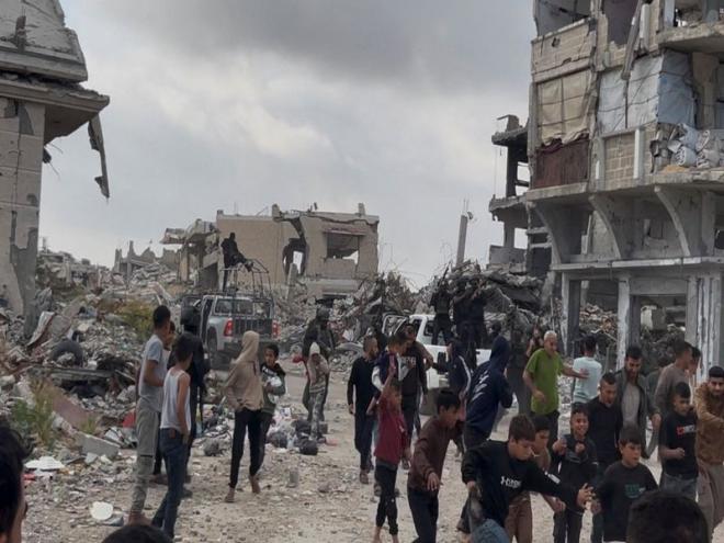 صورة أرشيفية من غزة أرفقها تقرير صحيفة «ذا تريبيون» — المصدر: ANI / The Tribune