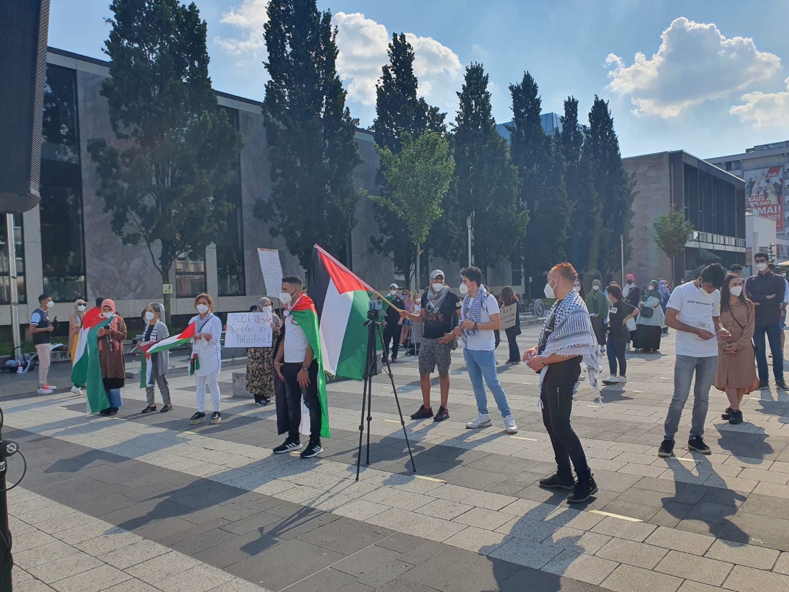 مظاهرة جماهيرية حاشدة في مدينة نورنبرغ الألمانية في ذكرى النكسة وتضامنا مع الشعب الفلسطيني2