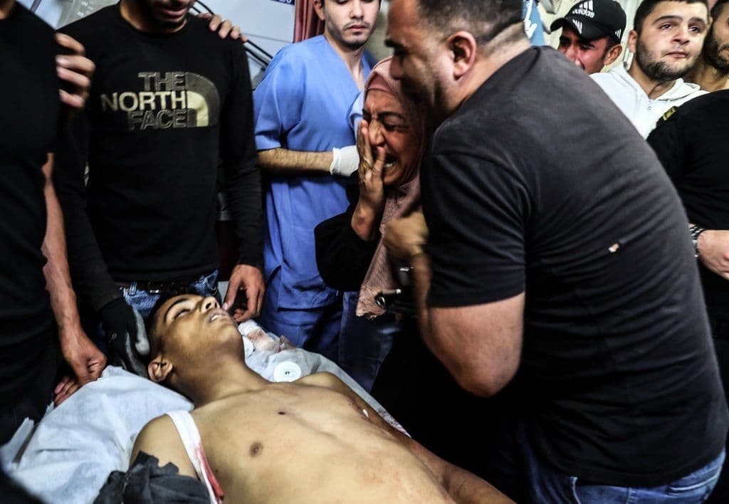 وداع الشـهيد الفتى محمد حمايل، الذي ارتقى برصاص الاحتلال خلال مواجهات في جبل صبيح ببلدة بيتا جنوب نابلس
