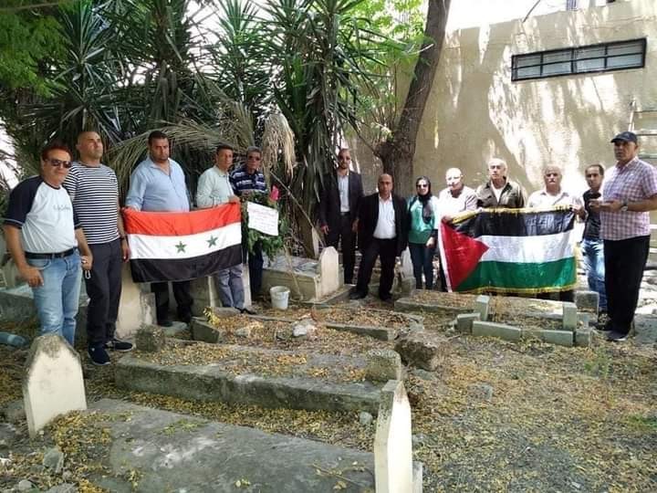 التجمع الفلسطيني للوطن والشتات يضع أكاليل زهور 2