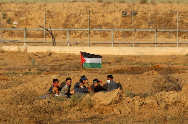 توتر على الحدود شرق مدينة خانيونس جنوب قطاع غزة 121