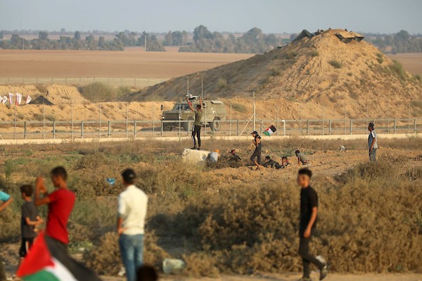 توتر على الحدود شرق مدينة خانيونس جنوب قطاع غزة 88