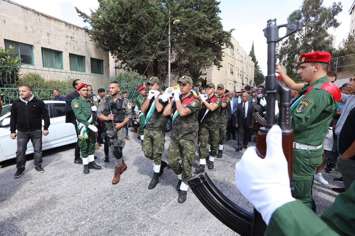 بيت لحم - وداع وتشييع جثمان الشهيد الاسير حسين مسالمة في مدينة بيت لحم