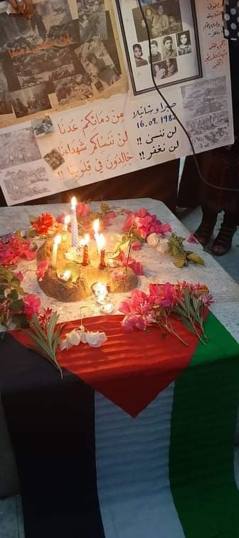 التجمع الفلسطيني للوطن و الشتات يضئ الشموع بذكرى صبرا و شاتيلا أمام الجندي المجهول بمدينة غزة 11