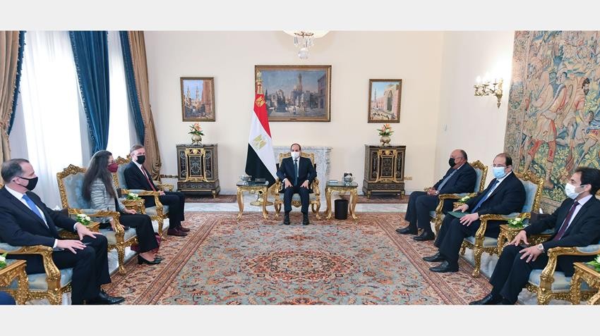 الرئيس عبد الفتاح السيسي يستقبل مستشار الأمن القومي الأمريكي
