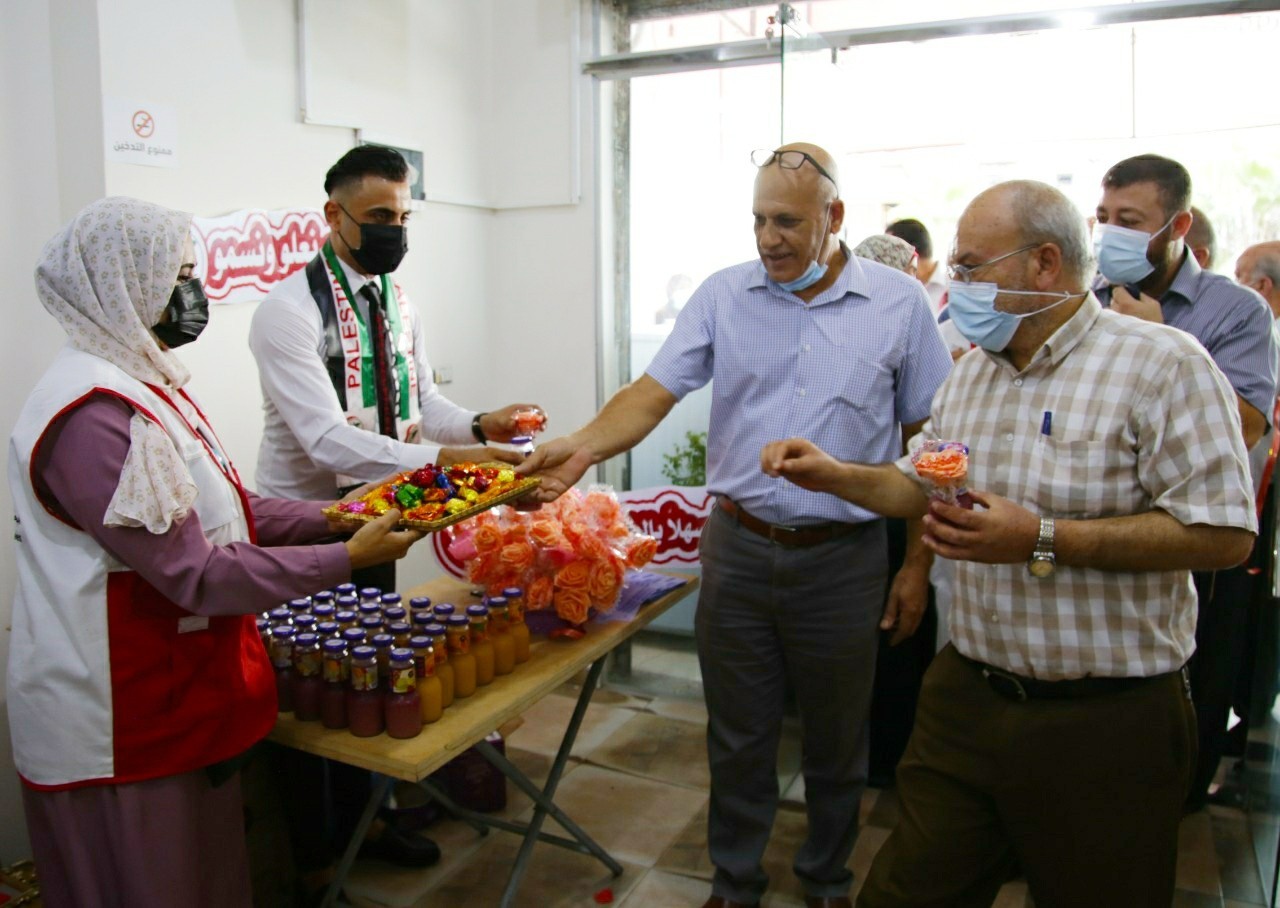 اتحاد لجان العمل الصحي يفتتح مركز الرعاية المؤقّت عن مركز هالة الشوا الحكومي  2