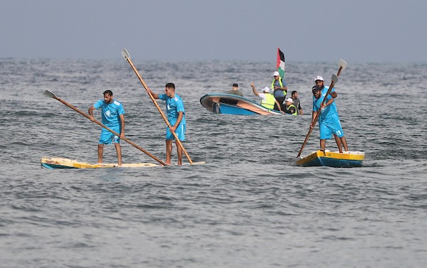 الاتحاد الفلسطيني للشراع والتجديف ينظم بطولة التجديف الأولى على شاطئ بحر غزة برعاية بنك فلسطين 3