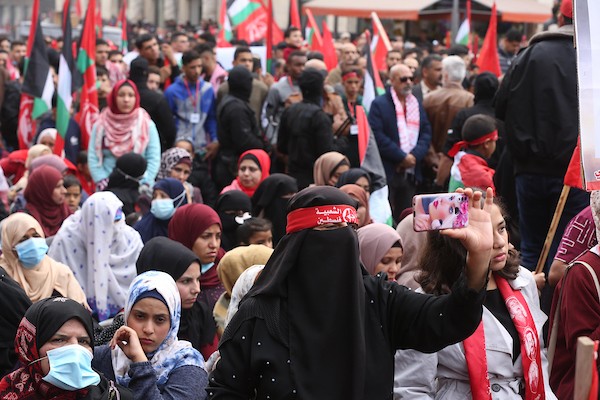  أنصار الجبهة الشعبية لتحرير فلسطين يشاركون في مسيرة بمناسبة الذكرى 54 لتأسيسها في مدينة غزة(43)