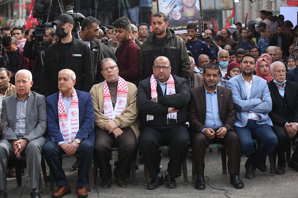  أنصار الجبهة الشعبية لتحرير فلسطين يشاركون في مسيرة بمناسبة الذكرى 54 لتأسيسها في مدينة غزة(31)