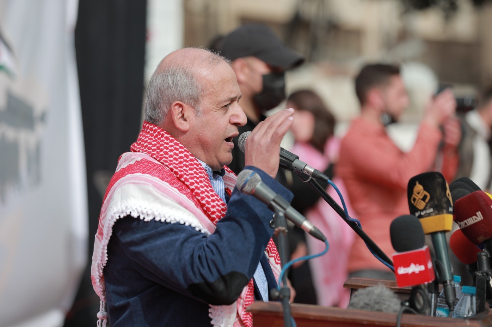 الجبهة الشعبية لتحرير فلسطين تُحيي الذكرى الـ54 لانطلاقتها وسط مدينة غزة.