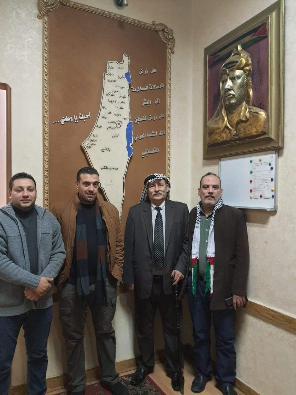 الشيوخي يزور مكتب اقليم حركة فتح بجمهورية مصر العربية 3