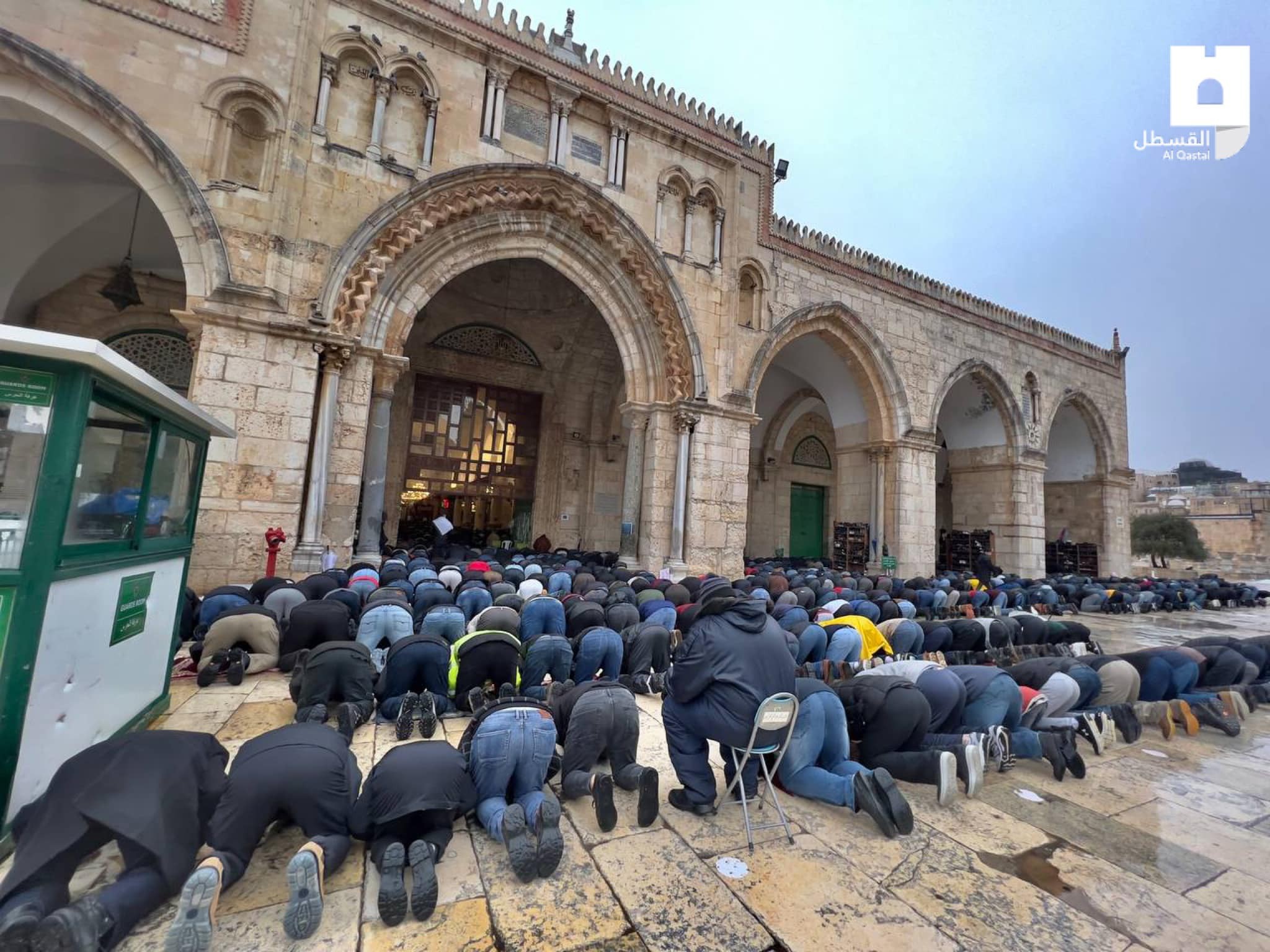 صلاة الجمعة اليوم في المسجد الأقصى 3