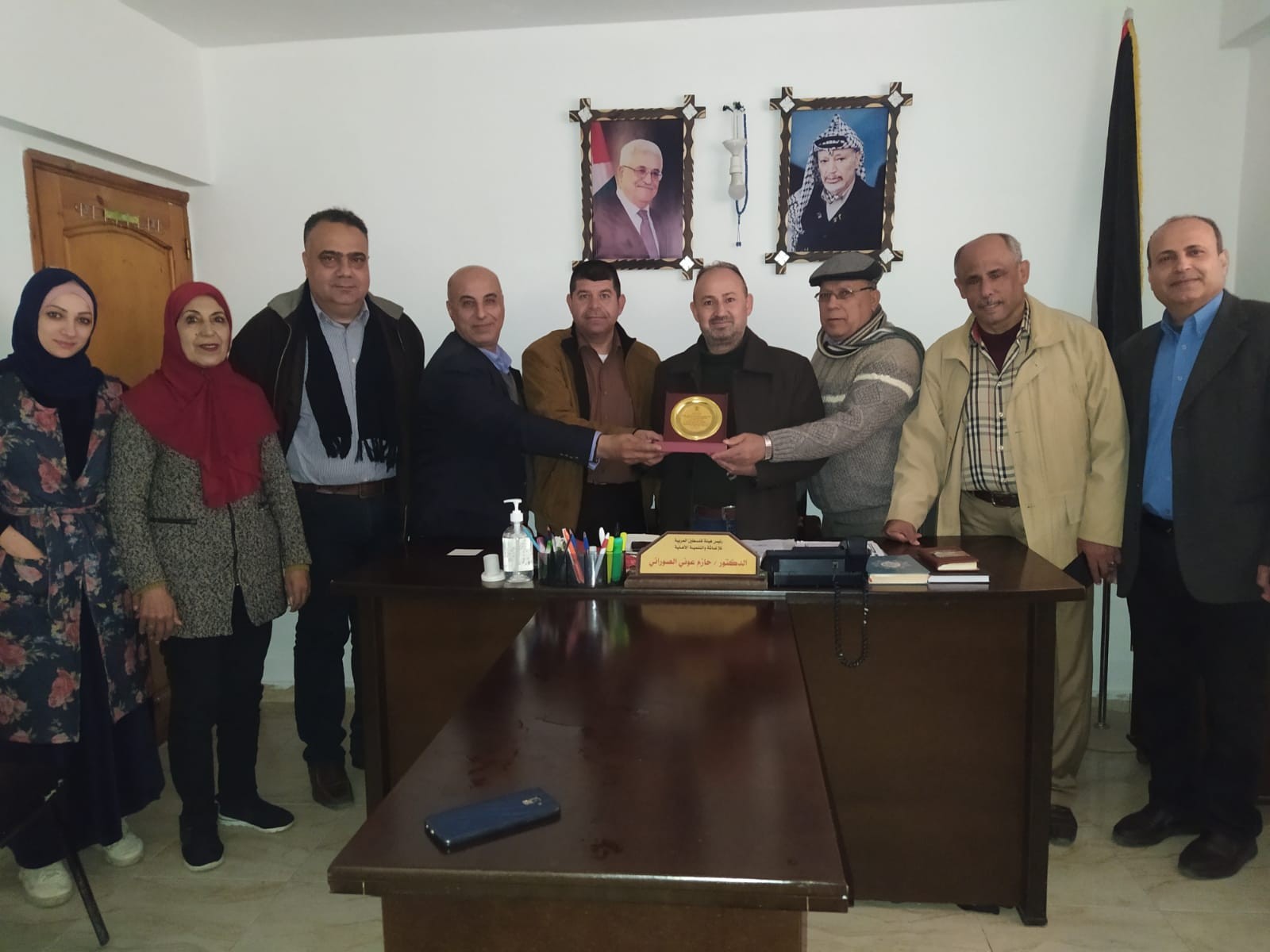 وفد التجمع الفلسطيني للوطن و الشتات يزور هيئة فلسطين العربية للإغاثة والتنمية الأهلية   1