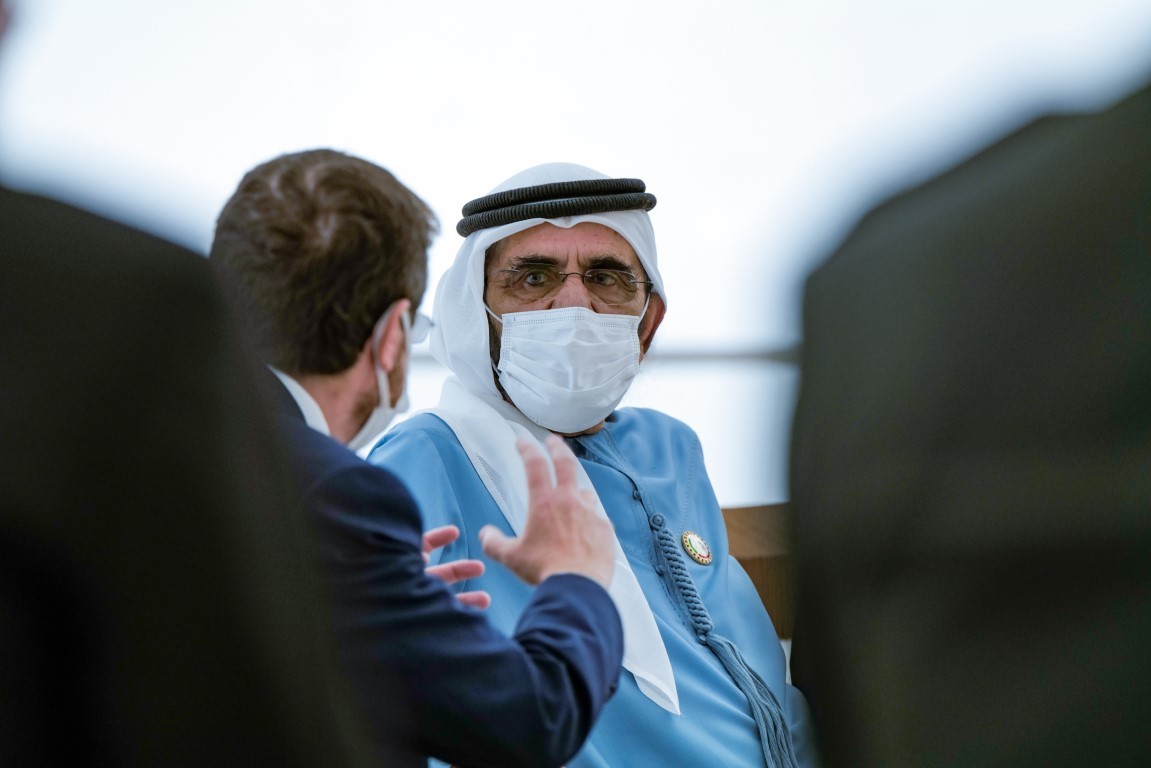محمد بن راشد يستقبل رئيس إسرائيل في إكسبو 2020 دبي 3