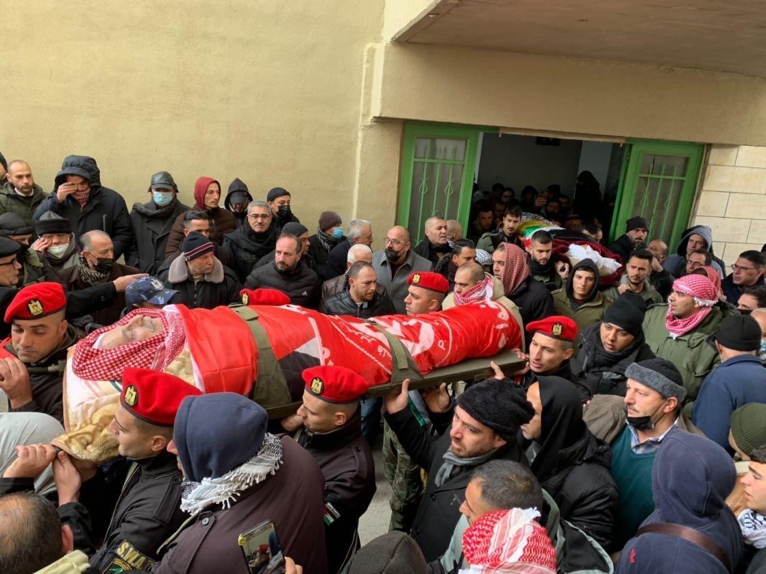 تشييع جثمان القائد الوطني والمناضل الكبير بدران جابر