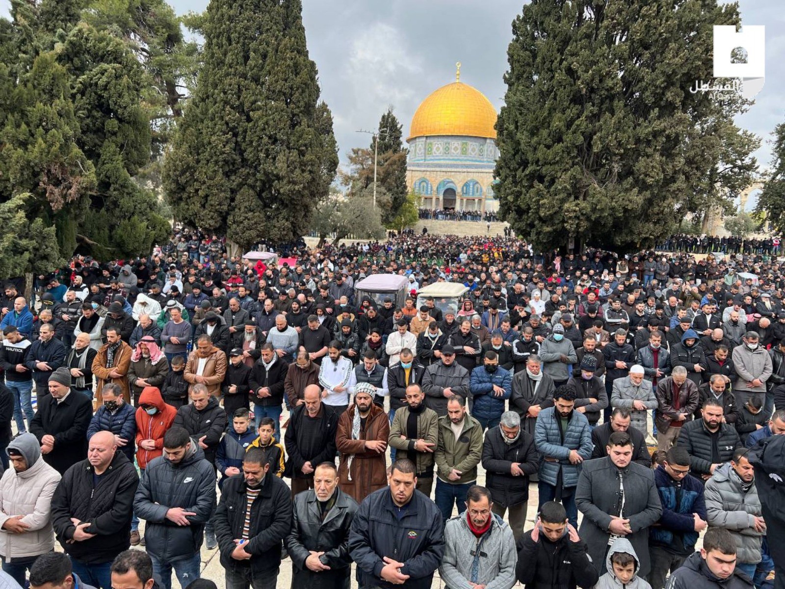 صلاة الجمعة في المسجد الأقصى 2